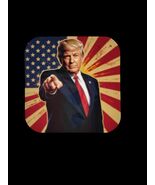 ✨ Handmade Glossy Magnet – Vintage Patriotic Trump Poster Design - $68.15 MXN