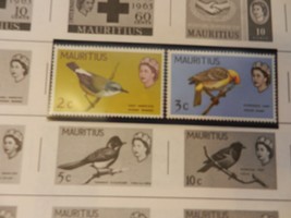 Lot of 7 Mauritius Stamps, Birds, Fish, Birth of Prince William - £10.38 GBP