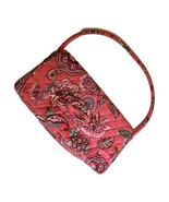 Vera Bradley Call Me Coral Pink Floral Paisley Knot Just A Clutch Handba... - €13,33 EUR