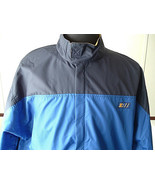 Starter logo self titled windbreaker track jacket blue zip up size large... - $52.77 CAD