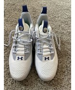 Under Armour Men&#39;s UA Harper 7 Low ST Baseball Cleats, Blue and White Si... - $82.71 CAD