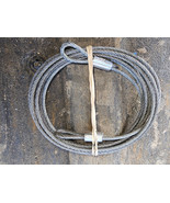 23OO62 AIRCRAFT CABLE FROM GARAGE DOOR OPENER, 9&#39;9&quot; LONG, LOOP ON EACH E... - £6.80 GBP