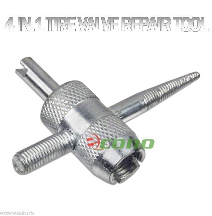 Lot 2 AIR TIRE 4 IN 1VALVE STEM TAP TOOL THREADER REPAIR 4 AUTO CAR BIKE... - $5.89