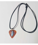 Grateful Dead Bolt Guitar Pick  Pendant Necklace       Adjustable  Unisex - $231.32 MXN
