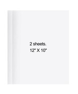 2 Sheets White HTV Iron On Heat Transfer Vinyl for T-Shirts Cricut Silho... - £5.50 GBP