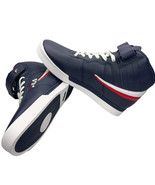 NWT FILA MSRP $89.99 VULC 13 MEN&#39;S NAVY MID PLUS HI TOP SNEAKERS SIZE 7.... - $39.32