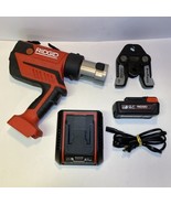 RIDGID RP350 RP 350 Press Tool ProPress 1/2&quot; Jaws, Battery &amp; Charger Exc... - $1,480.05