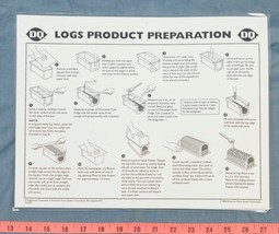 Dairy Queen Poster Plastic Logs Product Preparation Instructions 9x14 dq2 - £8.85 GBP