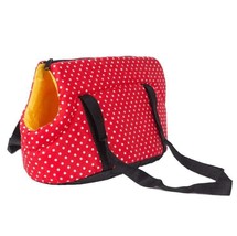 Comfortable Stylish Polka Dot Pet Carrier Tote Bag 3 Colors - Red - £30.84 GBP