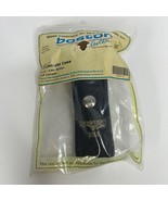 Boston Leather Mini-Mag Light Holder Case 5558-3 Black Basketweave NEW - $14.13