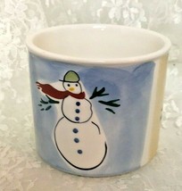 Eddie Bauer Home Oversized Coffee Mug Winter Holiday Christmas Scenes - £14.89 GBP