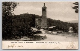 Gettysburg PA 44th And 12th NY Monument Little Round Top Civil War Postcard R26 - £5.49 GBP
