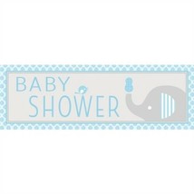 Little Peanut Boy Baby Shower Giant Banner 60&quot; x 20&quot; Plastic Baby Shower Sign - £8.54 GBP