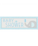 Little Peanut Boy Baby Shower Giant Banner 60&quot; x 20&quot; Plastic Baby Shower... - £8.65 GBP