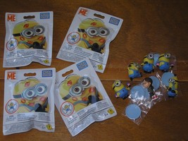 Lot of 4 MEGABLOKS Despicable Me Minion &amp; Small Plastic Figurines Including Girl - £11.12 GBP