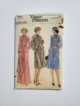 1970's Vintage Sewing Pattern Vogue 9263 Misses Size 10 Dress Jacket Uncut - $19.80