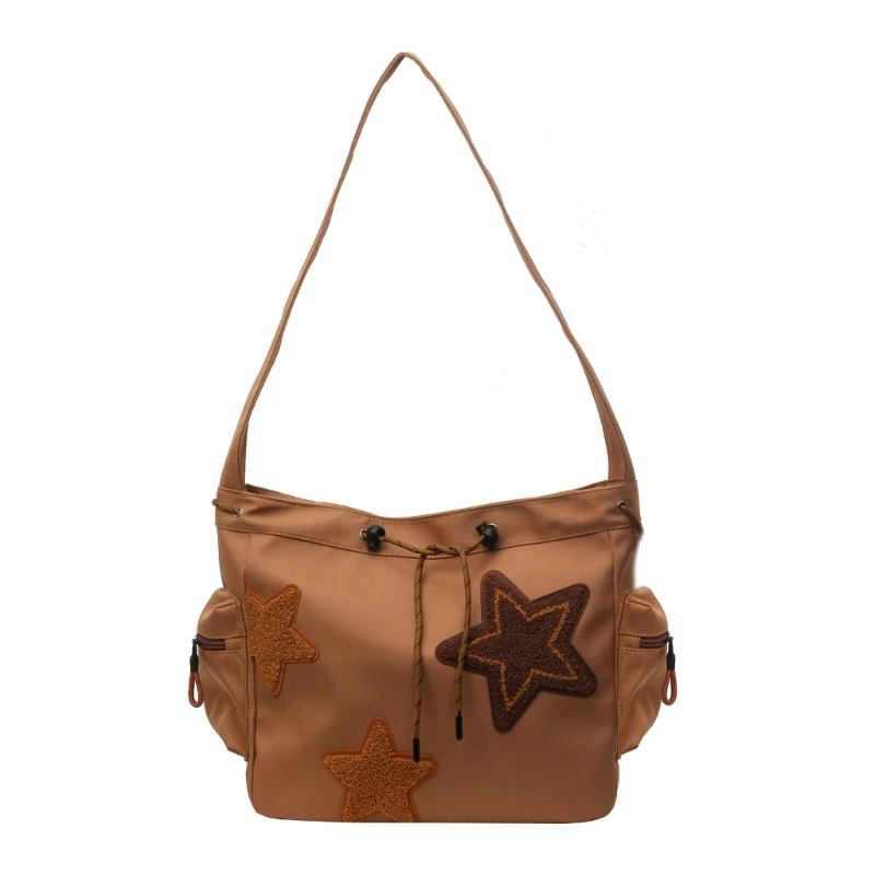 Star Pattern Crossbody Bag for Women Aesthetic Shoulder Bag Canvas Bag S... - $30.52