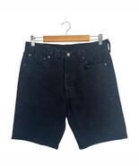 Levis 501 Shorts Womens 33 Black Button Fly Denim Bermuda Vintage Inspired - $37.89 CAD