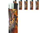 Amazon Warrior Princess D10 Lighters Set of 5 Electronic Refillable Butane  - $15.79