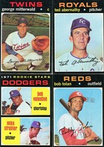 (311) Card 1971 Topps Baseball Lot Raw Ex - EXMT P1328 - £539.93 GBP
