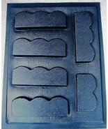 6 SCALLOP CONCRETE GARDEN EDGING MOLDS MAKE 100s OF FEET OF 5.5&quot; LANDSCA... - $1,307.55 MXN