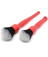 2Pcs/set Super Soft Detailing Car Brush Cleaning Tools Red Set - £7.96 GBP