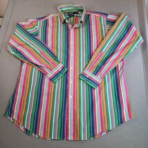 Polo Ralph Lauren XL Multicolor Stripe Button Up Cotton Regent Fit Shirt - $46.46 CAD