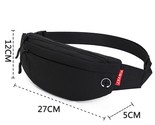 Ny pack waterproof outdoor sports banana waist pack male black chest pack teenager thumb155 crop