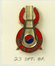 Vintage US ARMY DUI Insignia Pin ONE IN PURPOSE 23rd Support Group - $7.64