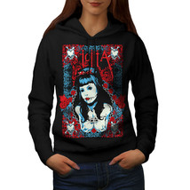 Wellcoda Lolita Sexy Dead Womens Hoodie, Inked Casual Hooded Sweatshirt - £29.05 GBP