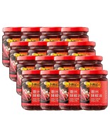 Lee Kum Kee Chiu Chow Chili Oil Glass Bottle 7.2 Ounce (Pack of 12) Exp: 11-2026 - $75.23
