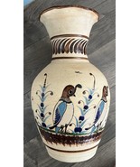 Mexico Sand Vase W/ 3 Colorful Birds - £34.72 GBP