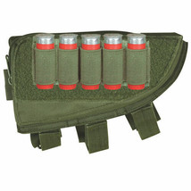 NEW - RIGHT HAND Hunting Butt Stock Shotgun Ammo Cheek Rest Pouch OD GRE... - £17.74 GBP