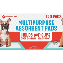 Member&#39;S Mark Multipurpose Absorbent Training Pads, 23&quot; X 24&quot;,120 Ct. - £22.78 GBP