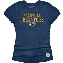 Nashville Predators Youth Girls Tri-Blend Tee, Large, Navy - $280.60 MXN