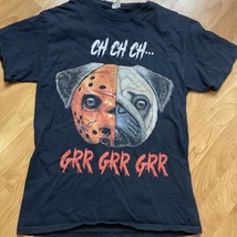 Friday The 13th T-Shirt Ch Ch Ch Horror Jason Vorhees Halloween Scary Pug Small - £10.17 GBP