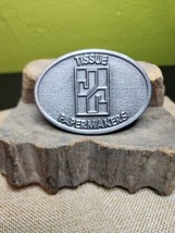 James River Tissue Papermakers Metal Employee Belt Buckle  VTG USA - £23.45 GBP