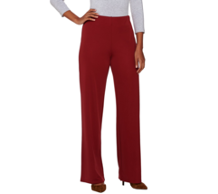 H by Halston ~ Women Size 6 ~ Jersey Knit ~ Wide Leg Pants ~ Shiraz (Win... - $35.00