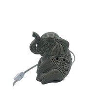 Intertek Ceramic Lighted Electric Elephant Lamp Fragrance Wax Melt Warmer - £11.07 GBP