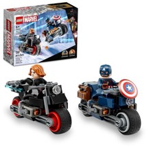 LEGO Marvel Black Widow &amp; Captain America Motorcycles 76260 Buildable Marvel Toy - £13.02 GBP