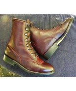 Vintage Mexico COWTOWN Leather Paddock Boots Western Lacer ROPERS Kiltie... - €85,97 EUR
