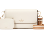 New Kate Spade Rosie Flap Crossbody Pebble Leather Parchment Multi with ... - $123.41