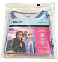 Cuddl Duds Base Layer Set (2 PC) Disney Frozen Girl M (7-8) Purple Blue - £15.28 GBP