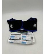 Sunlite Sports Black with Blue Trim Swim Gloves 1 Pair with Fitness Poster - $11.74