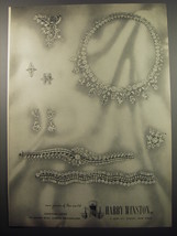 1955 Harry Winston Jewelry Ad - rare jewels of the world - $18.49