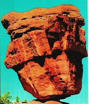 Colorado Springs CO Garden of the Gods Balanced Rock UNP Chrome Postcard  - £2.30 GBP