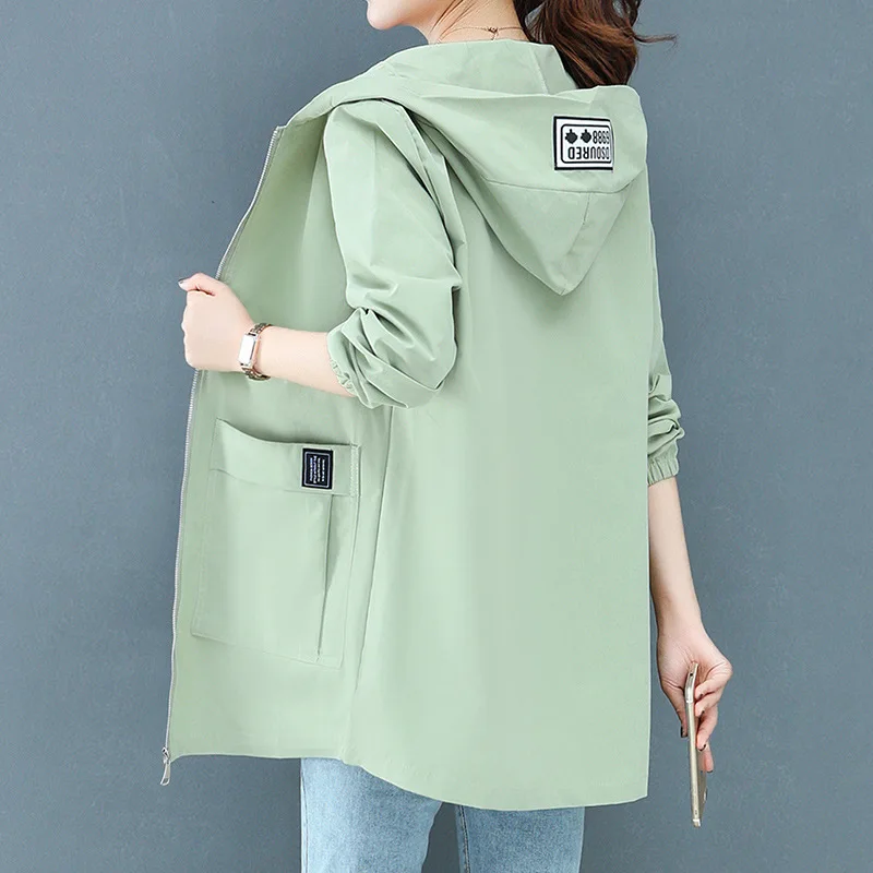 Bestselling  New Fashion Spring Coat Women Jacket Hooded Loose  All-match Temper - £120.18 GBP