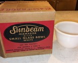 Vintage ~Sunbeam Mixmaster  Model #3 Thru #9 Small Milk Glass Bowl W/ Sp... - £48.22 GBP