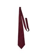 Kailong Handmade Silk Necktie Burgundy Red Abstract Wave Pattern - $21.60