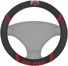 NCAA Ohio State Buckeyes Embroidered Mesh Steering Wheel Cover by Fanmats - £19.87 GBP